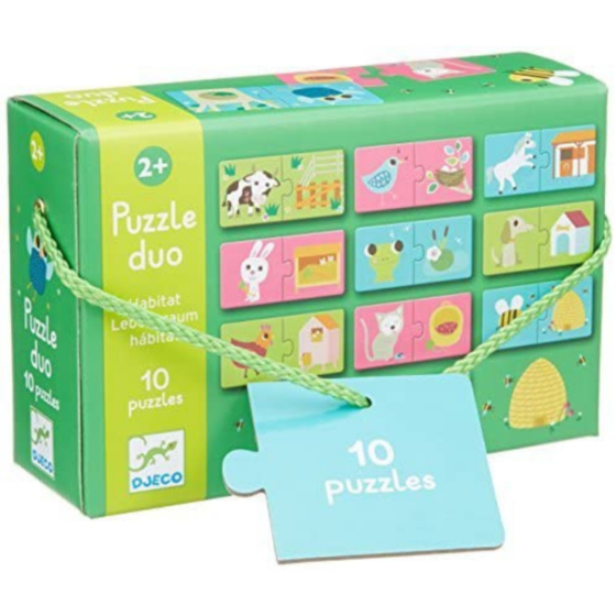 Puzzle Dúo Hábitat Djeco - Imagen 6