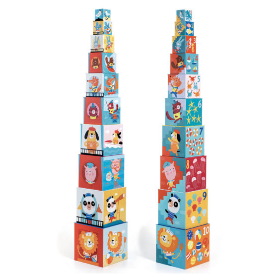 10 cubos apilables Djeco - Imagen 3