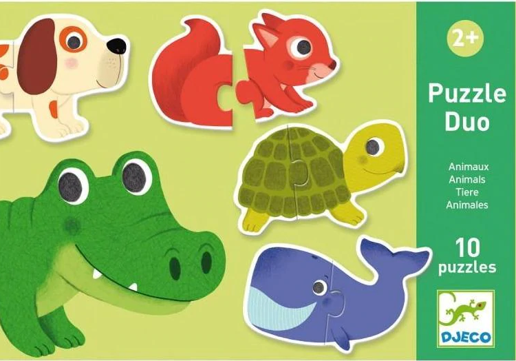 Puzzle Dúo Animales Djeco