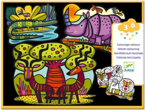 Láminas texturadas de animales para colorear