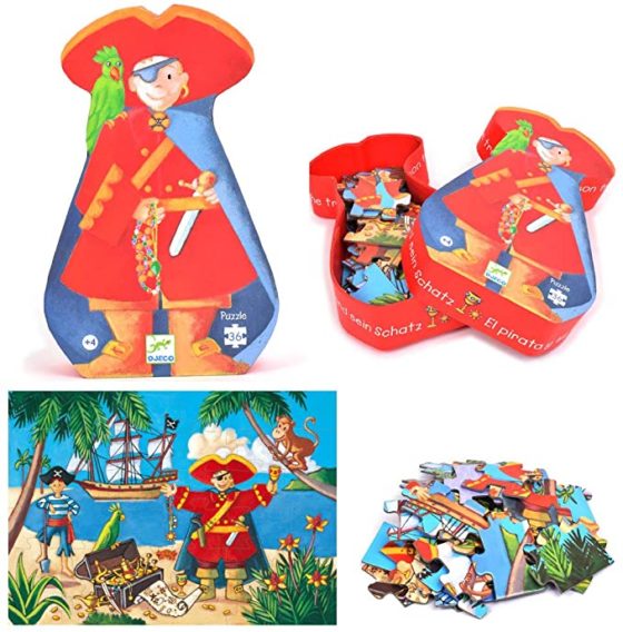 Puzzle Silueta - Piratas - DJECO - Imagen 3