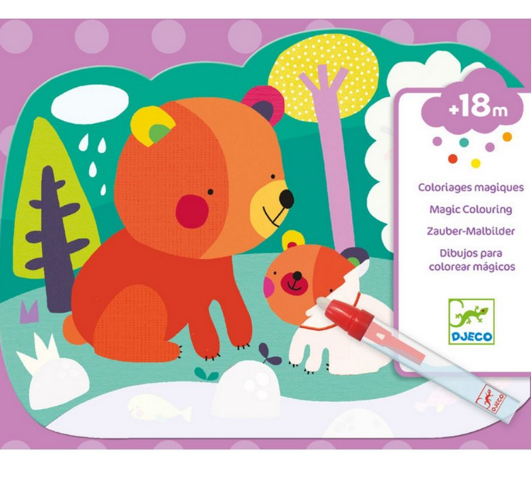 Laminas para colorear con agua Djeco