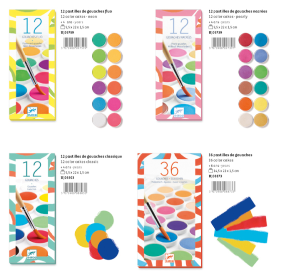 Acuarelas x36 colores DJECO - Imagen 2