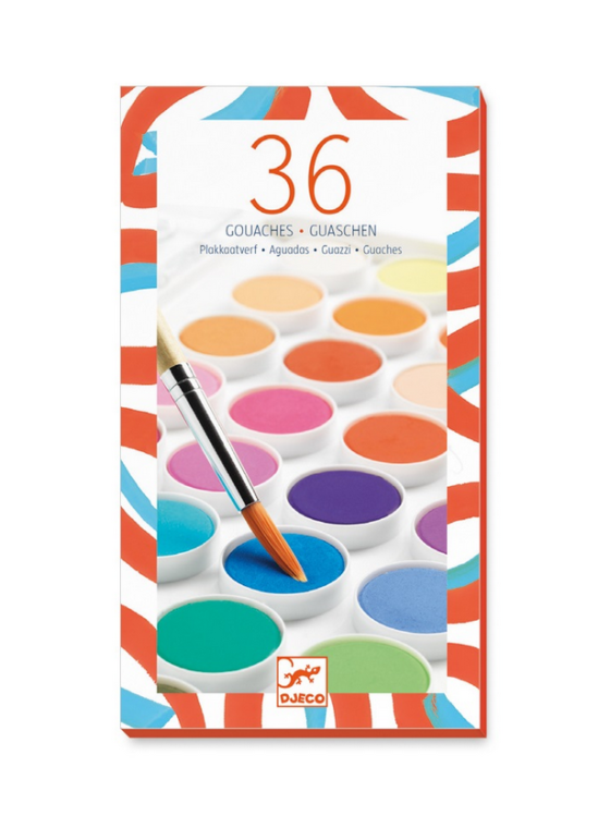 Acuarelas x36 colores DJECO