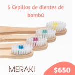 PROMO 5 CEPILLOS DE DIENTES DE BAMBÚ