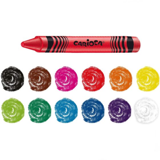 Crayones de cera Carioca - Caja x 12 crayones - Imagen 3
