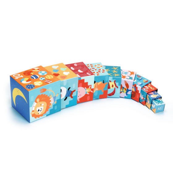 10 cubos apilables Djeco - Imagen 4