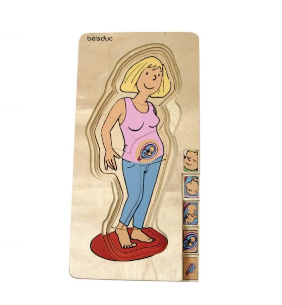 Puzzle en capas de madera - Embarazada - Imagen 3