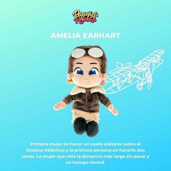 Muñeca Pequeñas Rebeldes Amelia Earhart