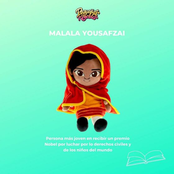 Muñeca Pequeñas Rebeldes Malala Yousafzai