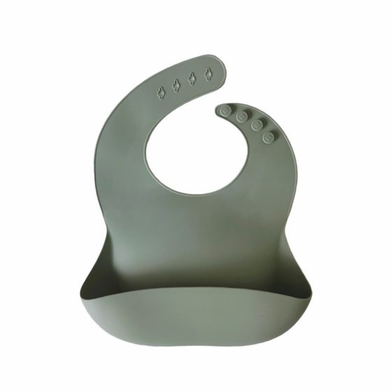 Babero Silicona con bolsillo Storki Verde
