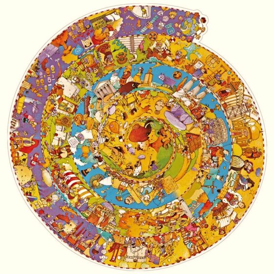 Puzzle Observación Circular Historia 350 Piezas Djeco - Imagen 6