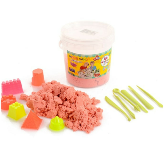 ARENA MÁGICA BALDE 1KG + 6 moldes + accesorios