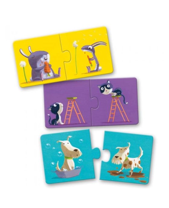 Puzzle Dúo Opuestos Djeco - Imagen 2