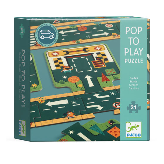 Gran puzzle carretera Djeco Pop to play