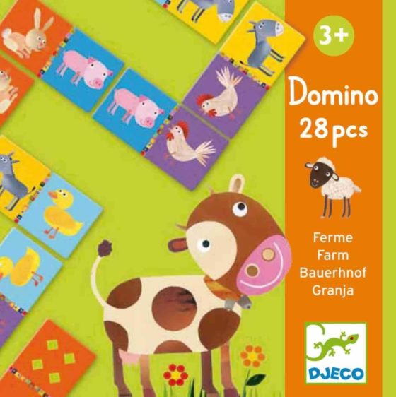 DOMINÓ GRANJA Y NÚMEROS Djeco - Imagen 4