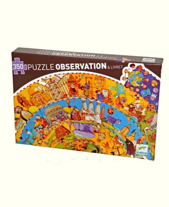 Puzzle Observación Circular Historia 350 Piezas Djeco