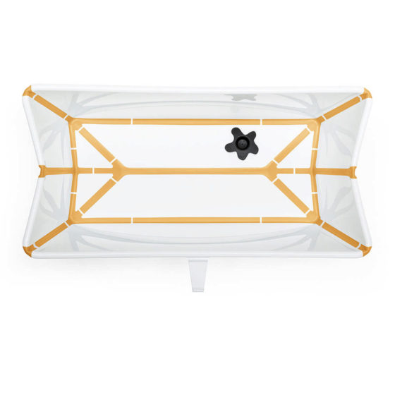 Bañera Flexi Bath® Stokke® V2 Blanco y Amarillo