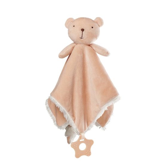 Muñeco mantita - Oso durazno c/Mordillo Storki