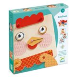 CreaFaces Juego de construcción de animales en madera Djeco