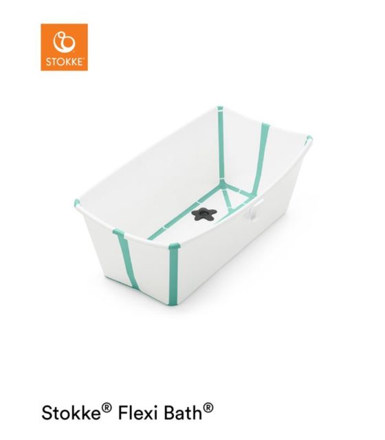 Pack Flexi Bath® Stokke® V2 y soporte para recién nacido - blanco y gris - Imagen 10