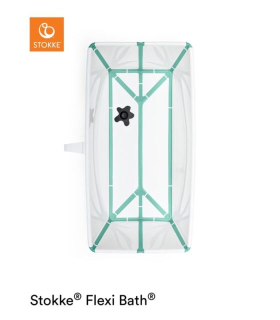 Pack Flexi Bath® Stokke® V2 y soporte para recién nacido - blanco y gris - Imagen 6