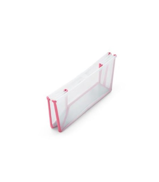 Bañera Stokke® Flexi Bath® Clásica Transparente y Rosado - Imagen 3