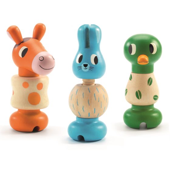 Tornillos de madera Ronda nimo - Djeco - Imagen 2