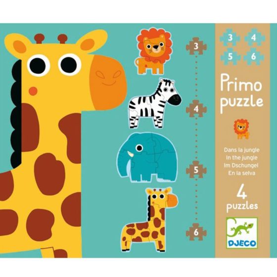 PRIMO PUZZLE SELVA, puzzle evolutivo Djeco