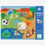 Puzzle táctil con texturas -  Animales de la granja - Djeco