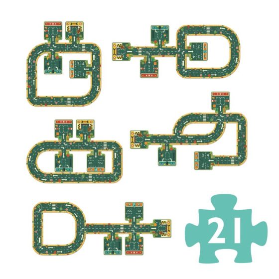 Gran puzzle carretera Djeco Pop to play - Imagen 3