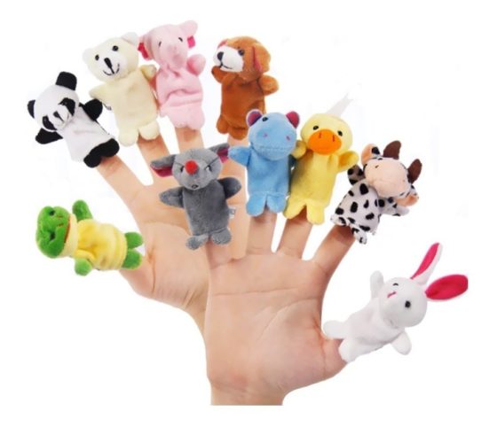 Títeres de dedo animales