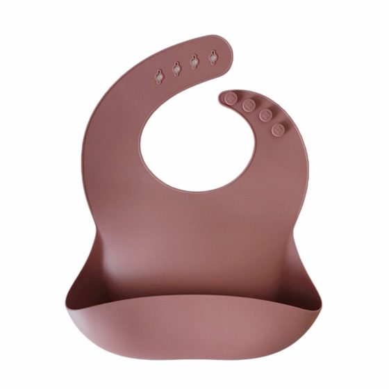 Babero Silicona con bolsillo Storki Magenta