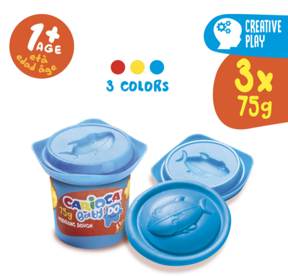 Masa de moldear Carioca Baby Dough Caja x 3 unidades - Imagen 2