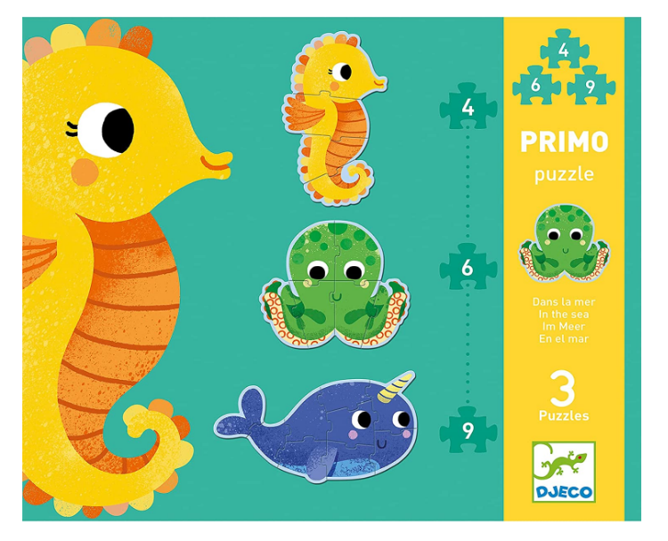Primo puzzle - En el mar - puzzle evolutivo Djeco