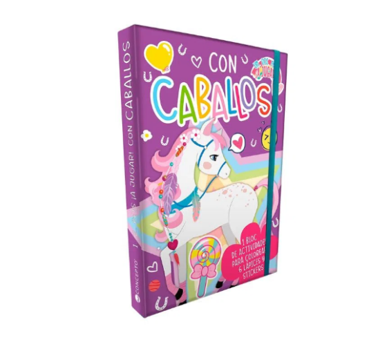 Libro de actividades block para colorear con stickers y lápices - Imagen 3