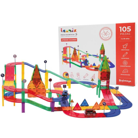 IMANIX PISTA DE CARRERAS - Set 105 piezas