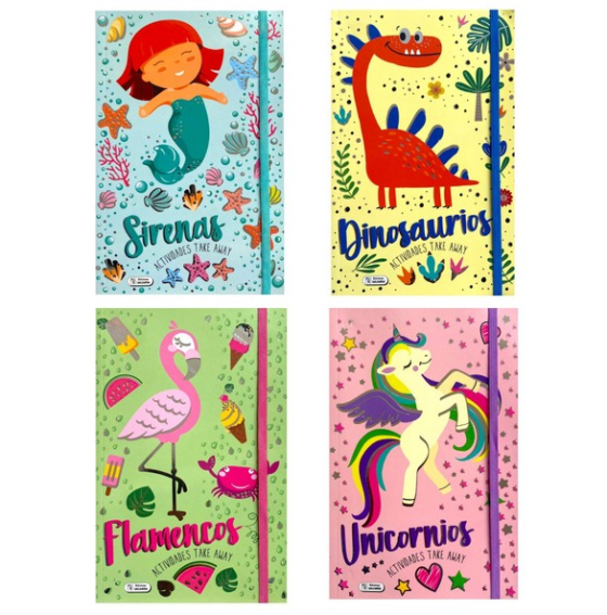 Libro de actividades varios diseños