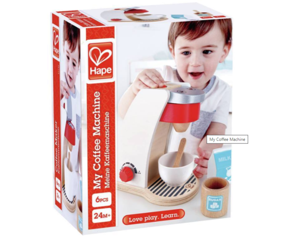 Juego cafetera en madera Hape kit de cocina - Imagen 7