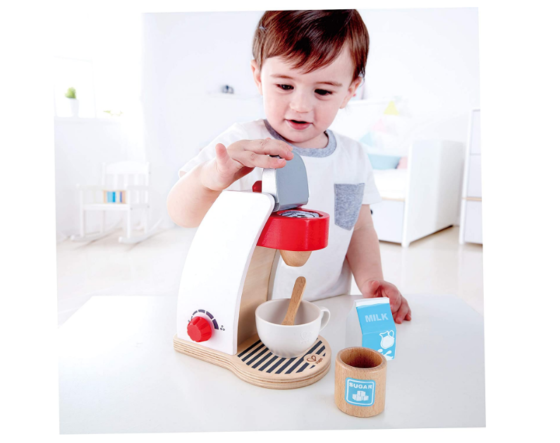 Juego cafetera en madera Hape kit de cocina - Imagen 4