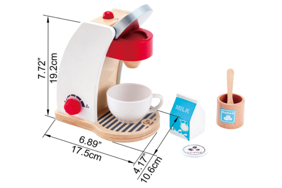Juego cafetera en madera Hape kit de cocina - Imagen 5