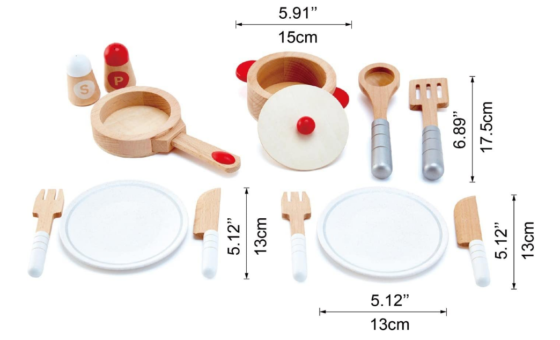 Juego Set De Cocina En Madera Hape kit de cocina - Imagen 6