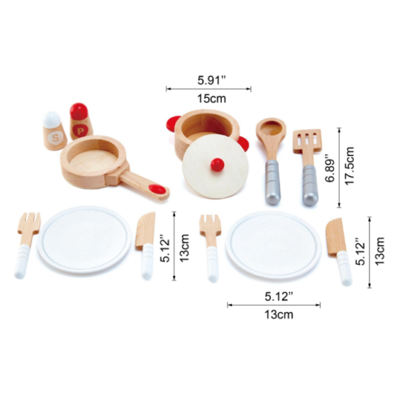 Juego Set De Cocina En Madera Hape kit de cocina - Imagen 5
