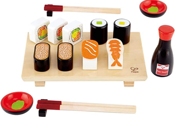 Juego Set De Sushi En Madera Hape kit de cocina