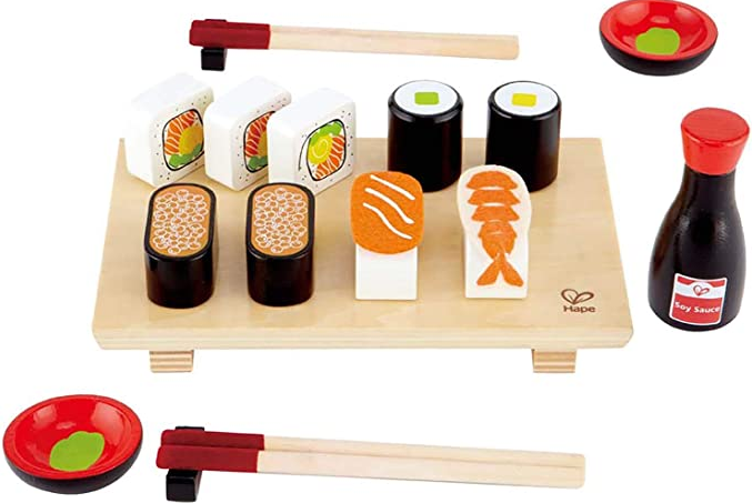 Juego Set De Sushi En Madera Hape kit de cocina – upalalá