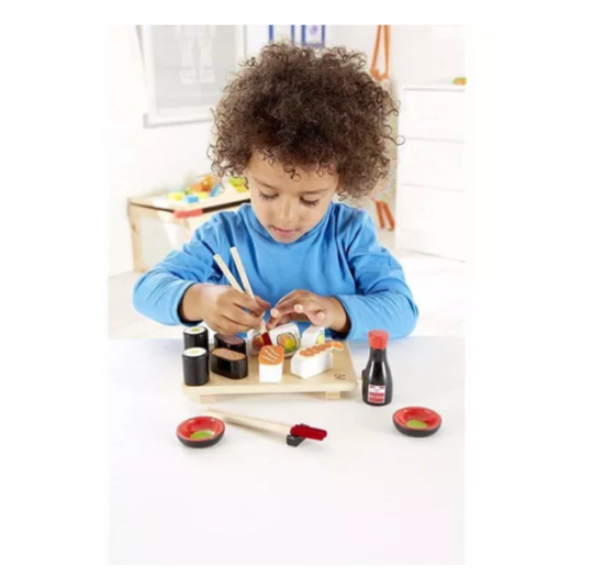 Juego Set De Sushi En Madera Hape kit de cocina - Imagen 7