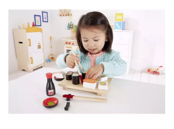 Juego Set De Sushi En Madera Hape kit de cocina - Imagen 6