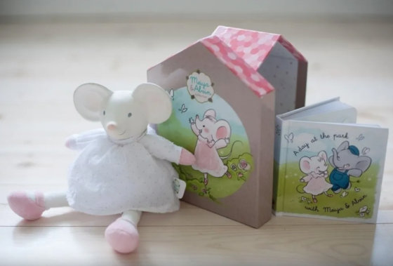 Meiya la ratona Peluche sustentable y mordillo