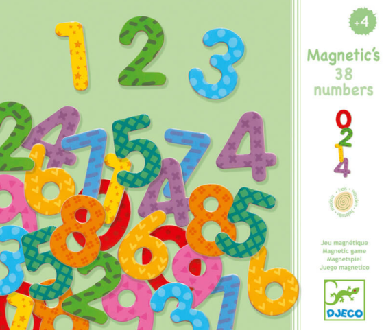 Números magnéticos Djeco en madera