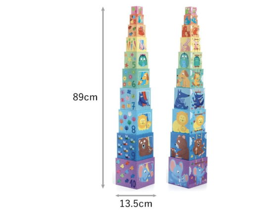 10 cubos apilables Djeco - Imagen 3
